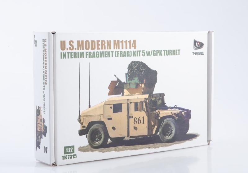 1:72 Сборная модель U.S. Modern M1114 HMMWV Interim Fragment (Frag) Kit 5 - TK7315