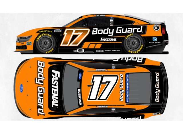 1:64 Ford Mustang #17 Chris Buescher *Body Guard*, orange/black 2026 - C172661FABCH