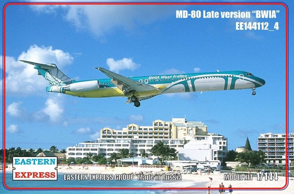 1:144 Сборная модель Авиалайнер MD-80 поздний Finnair (Limited Edision) - 144112-4