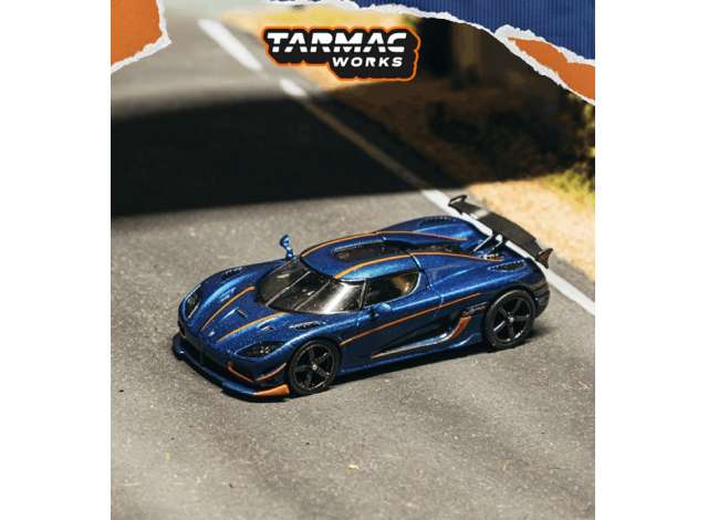 1:64 Koenigsegg Agera RS, dark blue carbon fiber - T64G-TL005-DBCF