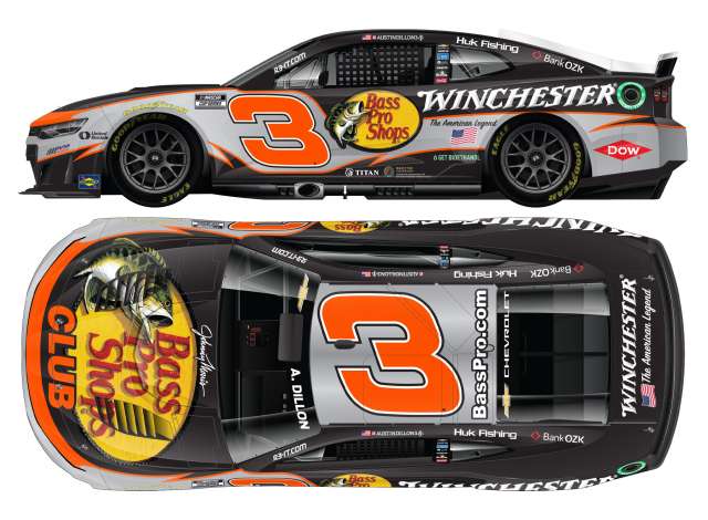 1:64 Chevrolet #3 Austin Dillon *Bass Pro Shops/Winchester*, various 2026 - CX32661BPSAD