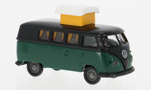 1:87 VOLKSWAGEN T1b Camper (1960), black/dark green - 31634