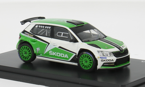 1:43 SKODA Fabia III R5 (2015), white / green - 605T2e