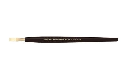 Кисточка плоская HG Small (натуральная, прорезиненная ручка) - 87158