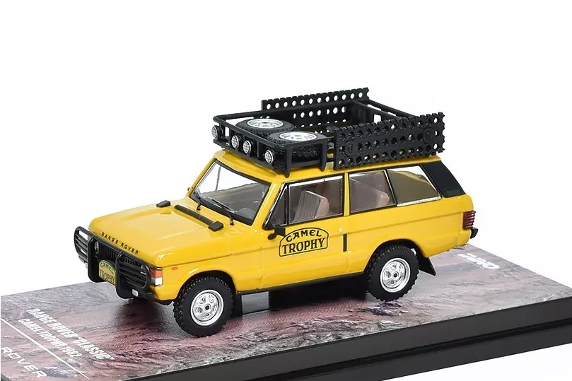 1:64 LAND ROVER Range Rover N0 Rally Camel Trophy (1982), yellow - IN64-RRC-CT82