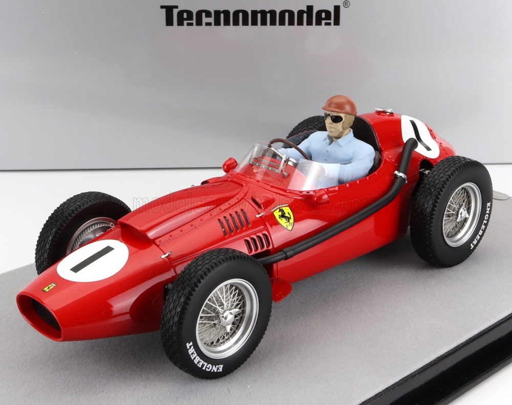 1:18 FERRARI F1 Dino 246 №1 Winner British Gp (with Pilot Figure) (1958) Peter Collins, Red - TMD18-116B