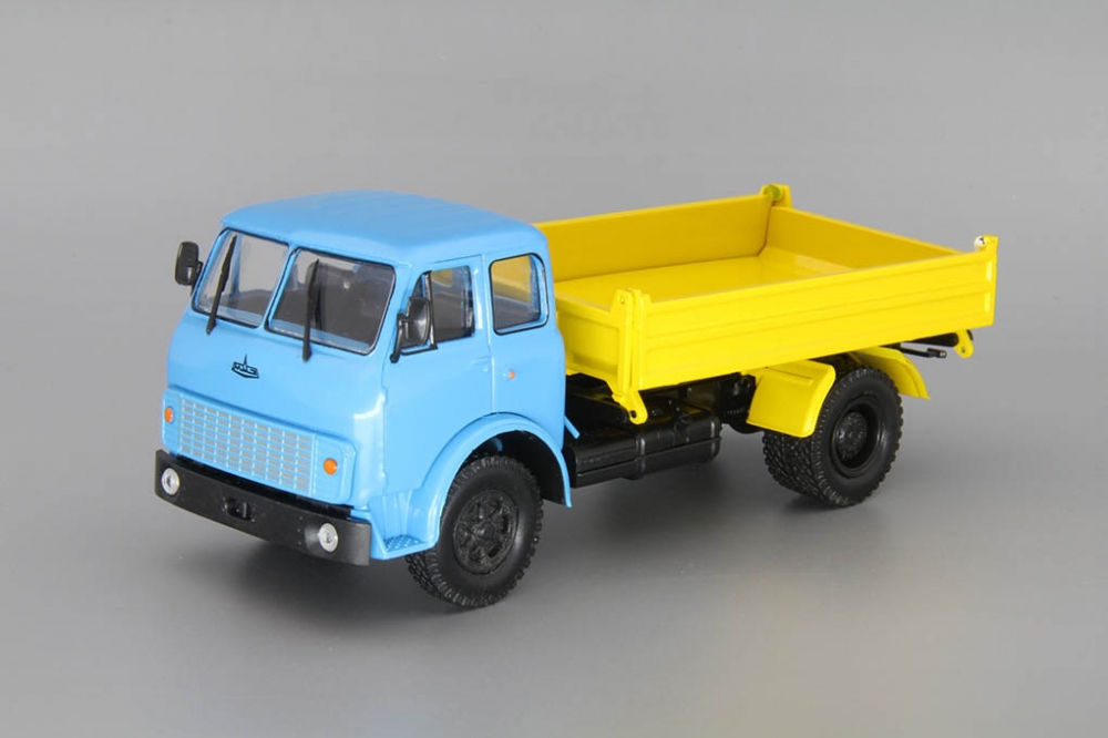 1:43 Минский-5111 самосвал с боковой разгрузкой, голубой / желтый - H978
