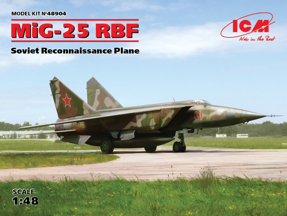 1:48 Сборная модель MiG-25 RBF Soviet Reconnaissance Plane - 48904