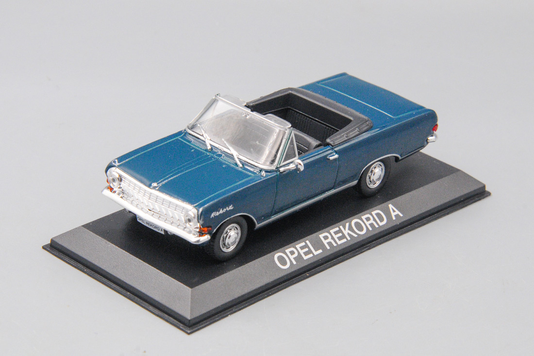 1:43 OPEL Rekord A Cabrio (1963), Masini de Legenda, blue - mas081