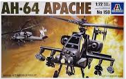 1:72 Сборная модель Вертолет AH-64A APACHE - 0159-X1