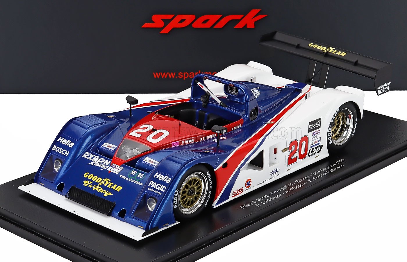 1:18 RILEY & SCOTT - MKIII Ford V8 Team №20 Winner 24h Daytona (1999) Elliot Forbes Robinson - Butch Leitzinger - Andy Wallace - 18DA99