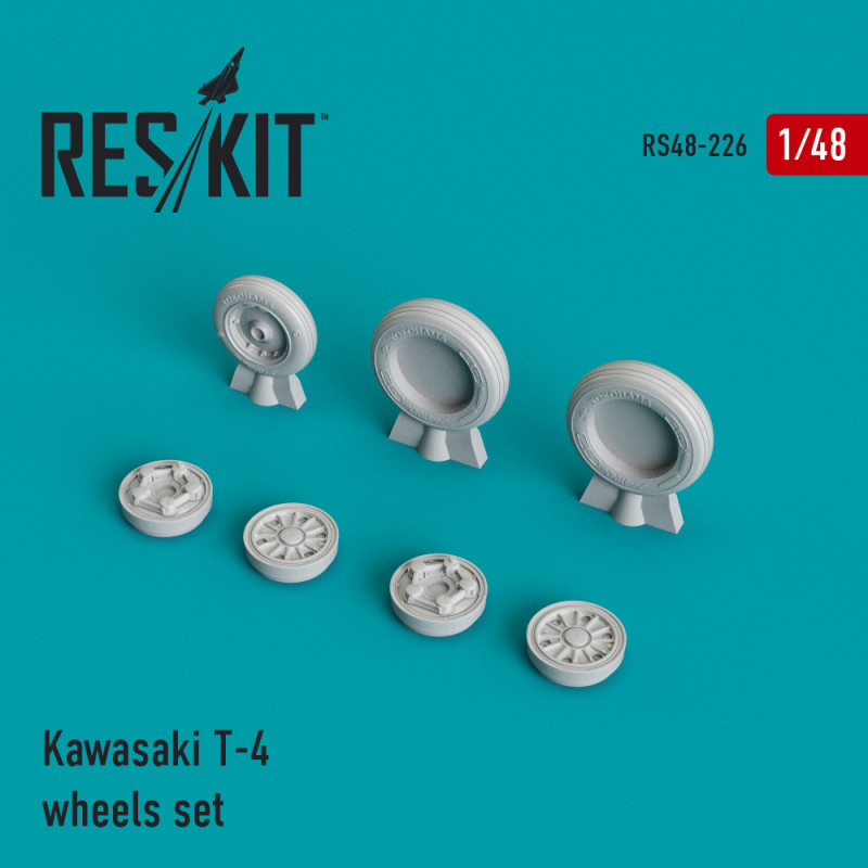 1:48 Смоляные колеса для Kawasaki T-4 - RS48-0226