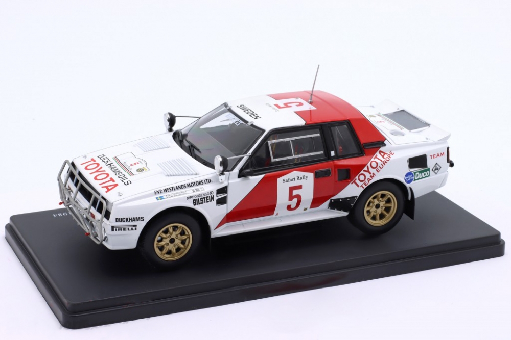 1:24 TOYOTA Celica Twincam Turbo (TA64) #3 'Toyota Team Europe' Waldegard/Thorszelius 2 место Safari Rally (1985) - 24WRC533