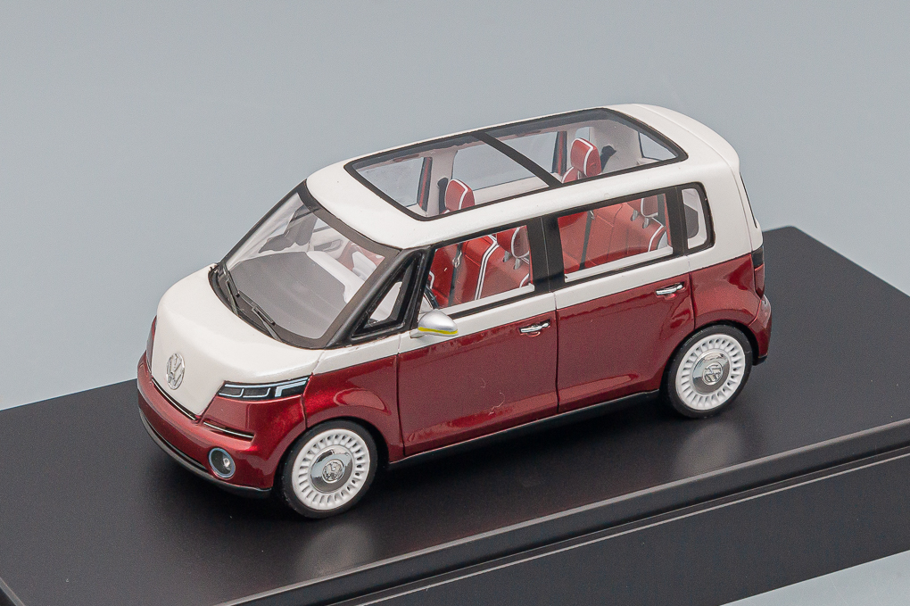 1:43 VOLKSWAGEN New Bulli Concept, burgundy / white - 7E9099300BL9-X2