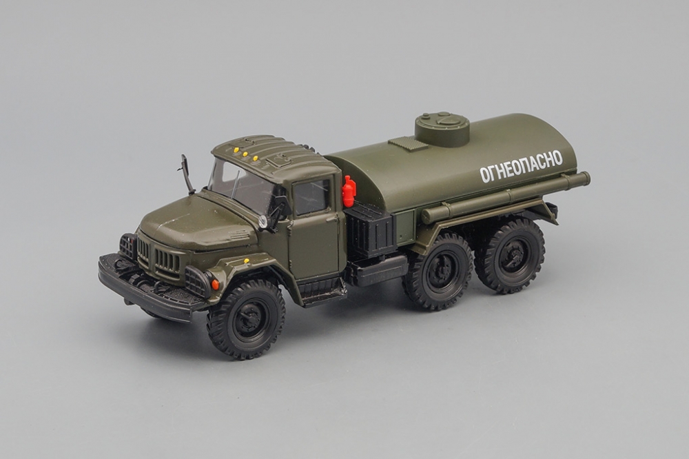 1:43 ЗИL 131 Топливозаправщик 'Огнеопасно', хаки - ELK-054