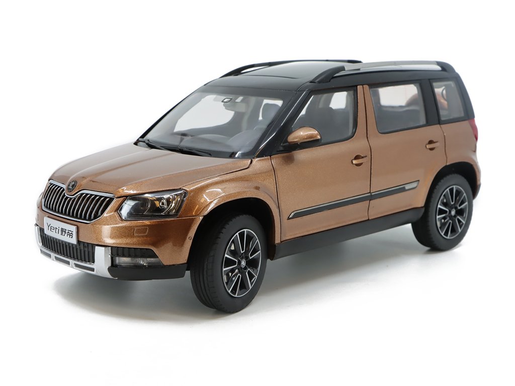 1:18 SKODA Yeti FL Outdoor (2013), Hnědá Metalíza - 118SVW-033SR