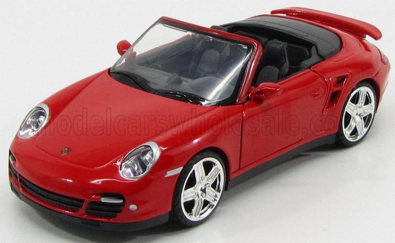 1:24 PORSCHE 911 997 Turbo Cabriolet (2007), Red - 73348R