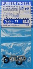 1:48 Колеса резиновые Советский учебно-тренировочный самолет Як-11 - 4829