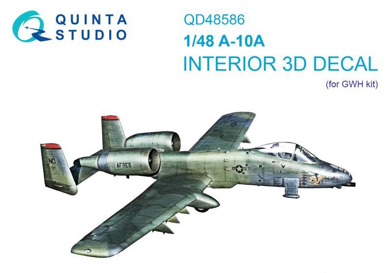 1:48 3D Декаль интерьера кабины A-10A Warthog (GWH) - QD48586