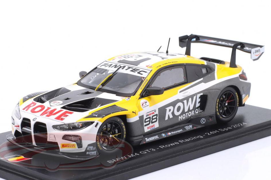 1:43 BMW M4 GT3 #98 24h Spa Rowe Racing Philipp Eng, Nick Yelloly, Marco Wittmann (2024) - SB836