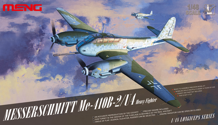 1:48 Сборная модель Самолет Messerschmitt Me 410B-2/U4 - LS-001
