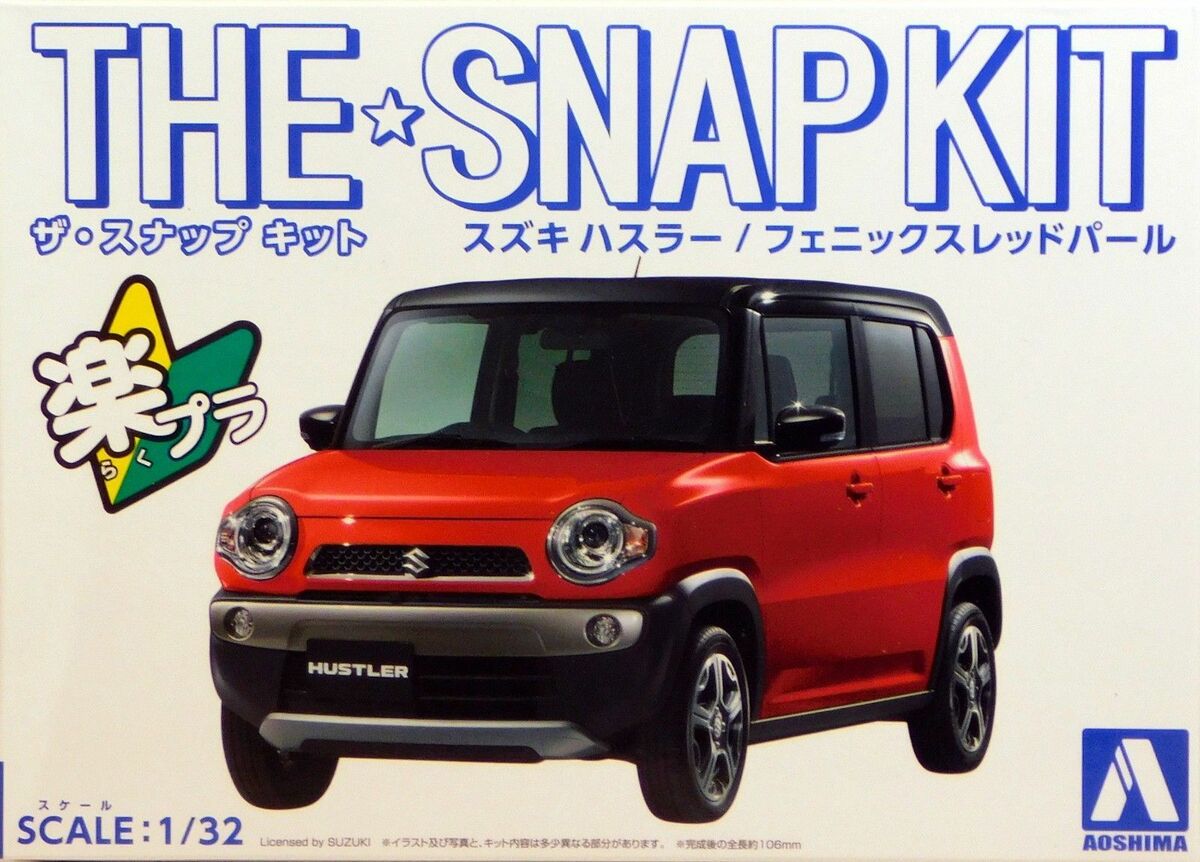 1:32 Сборная модель SUZUKI HUSTLER (Phoenix red pearl) - 05414