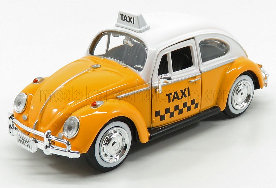 1:24 VOLKSWAGEN Beetle Maggiolino Taxi (1959), yellow white - 79577