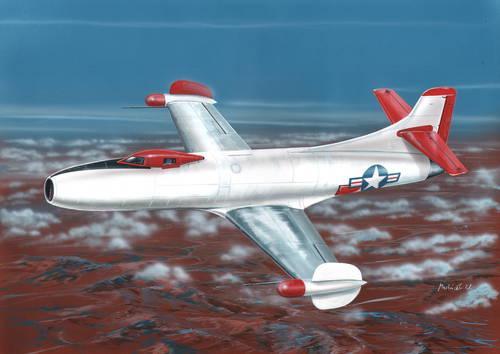 1:48 Сборная модель Самолет D-558-I Skystreak 'NACA' - SH48115