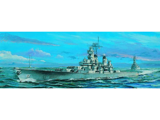 1:700 Сборная модель Американский линкор BB-61 Iowa (1984г.) - 05701