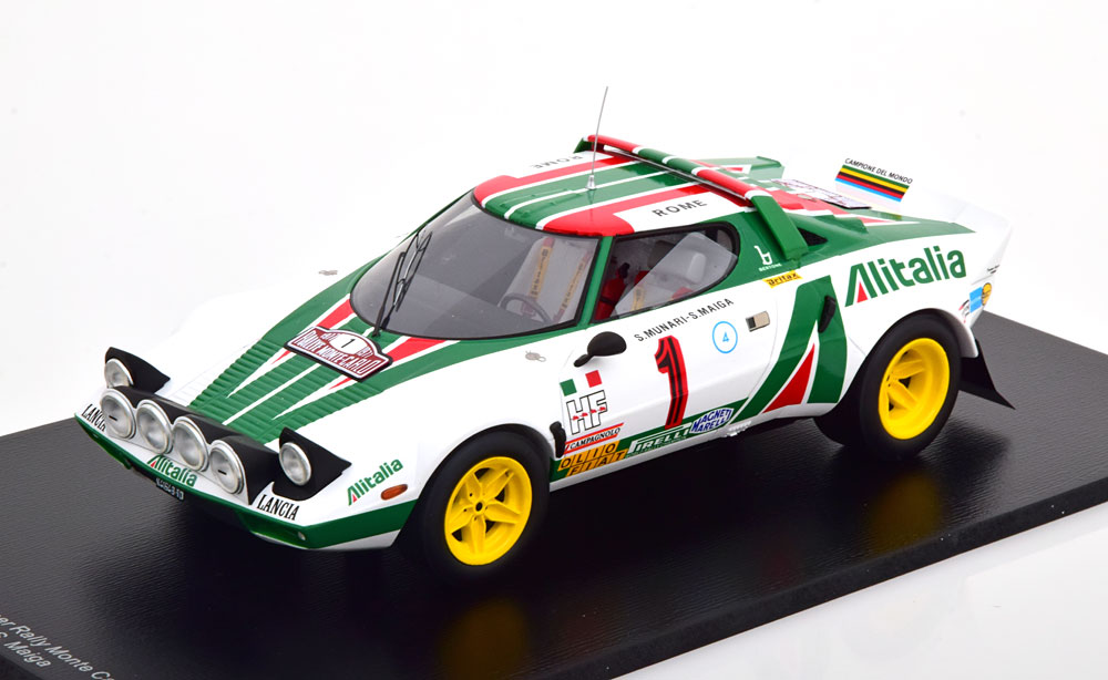 1:18 LANCIA Stratos HF Winner Rally Monte Carlo, Munari/Maiga (1977), Alitalia - 18S535