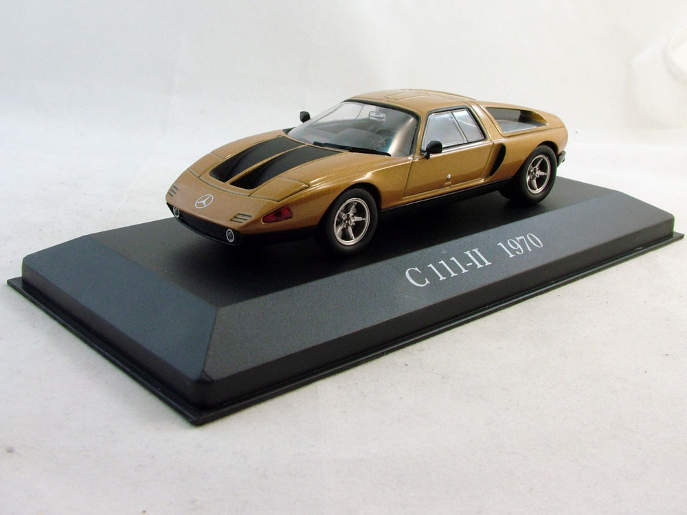 1:43 MERCEDES-BENZ C-111-II (1970), Mercedes-Benz Offizielle Modell-Sammlung 22, brown - MB022-X1