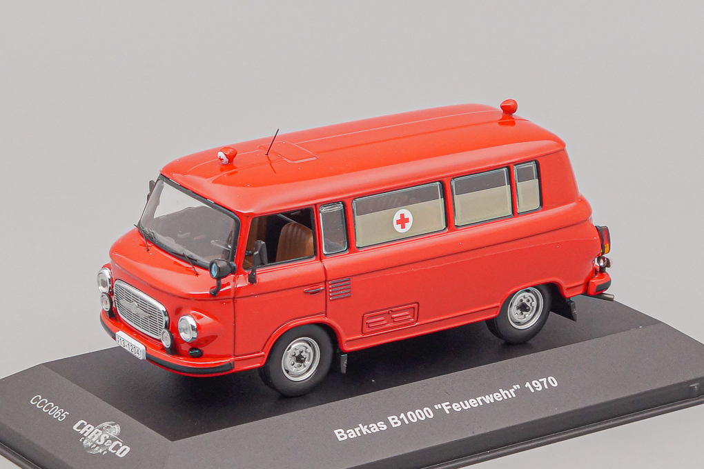 1:43 (Б/У) BARKAS B1000 Feuerwher пожарный (1970), red - CCC065-X1