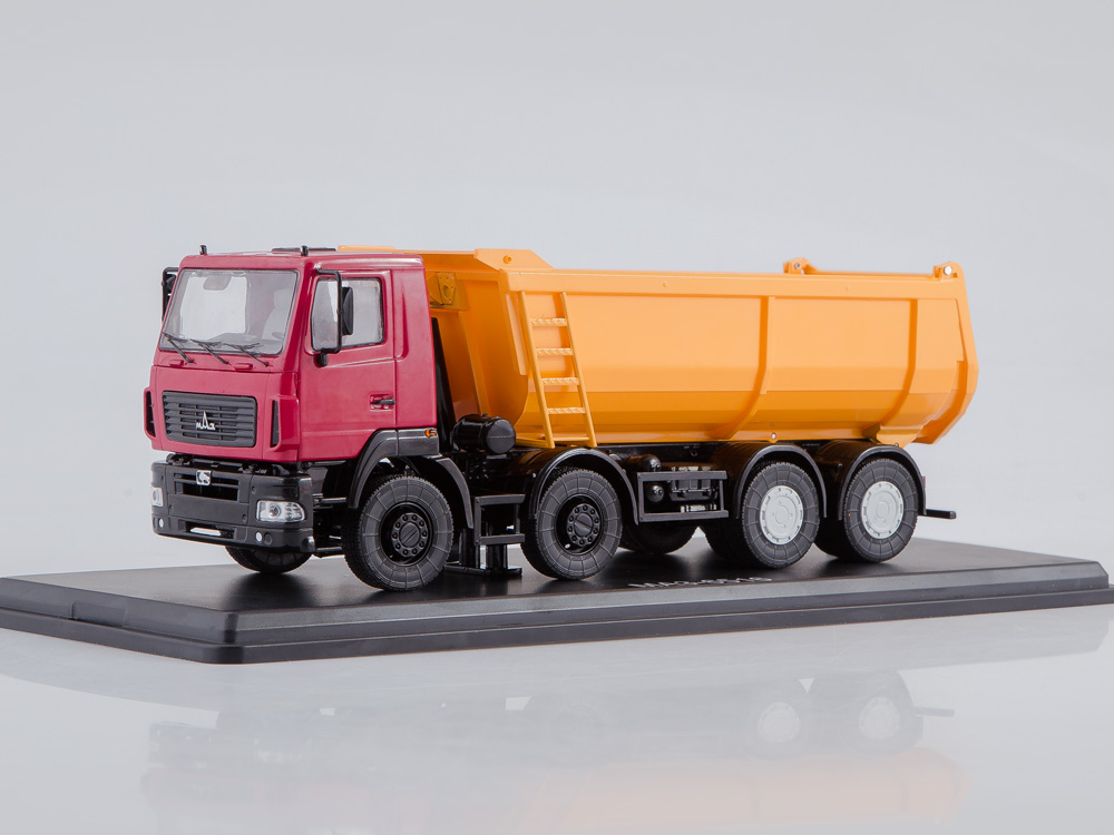 1:43 Минский-6516 самосвал U-образный кузов, красно-оранжевый - SSM1208