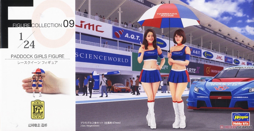 1:24 Сборная модель набор фигур PADDOCK GIRLS FIGURE - 29109