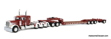 1:64 Peterbilt 379 Sleeper Tractor w/Fontaine Magnitude Lowboy, Jeep Stinger - 783724620159