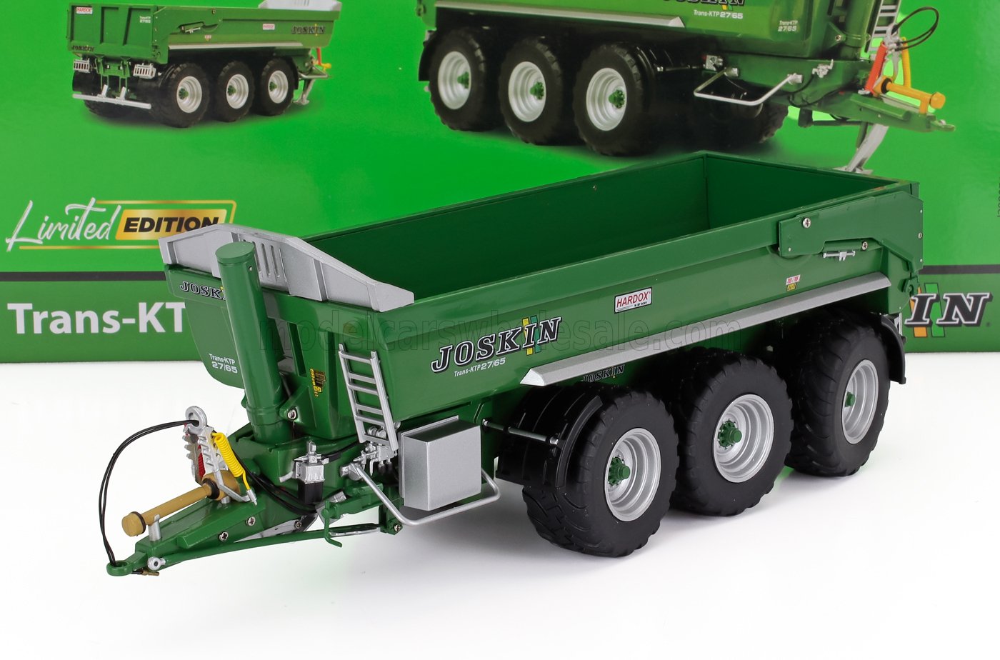1:32 JOSKIN Trailer Trans-ktp 27-65 3-assi (2010_, Green - UH6815