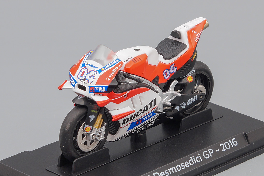 1:24 DUCATI Desmosedici Gp16 Team Ducati N4 Season Motogp (2016) Andrea Dovizioso , red / white - DUC002