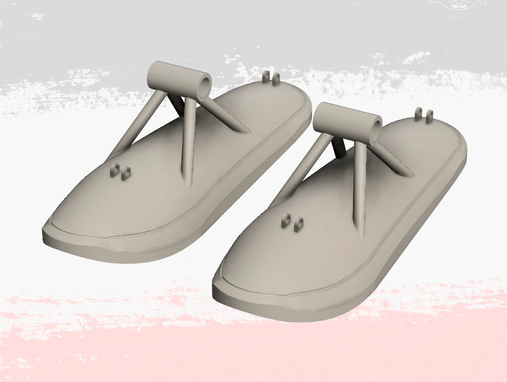 1:48 Лыжи зимние для И-16 'Звезда' 2 шт. (3D-печать) - im48025