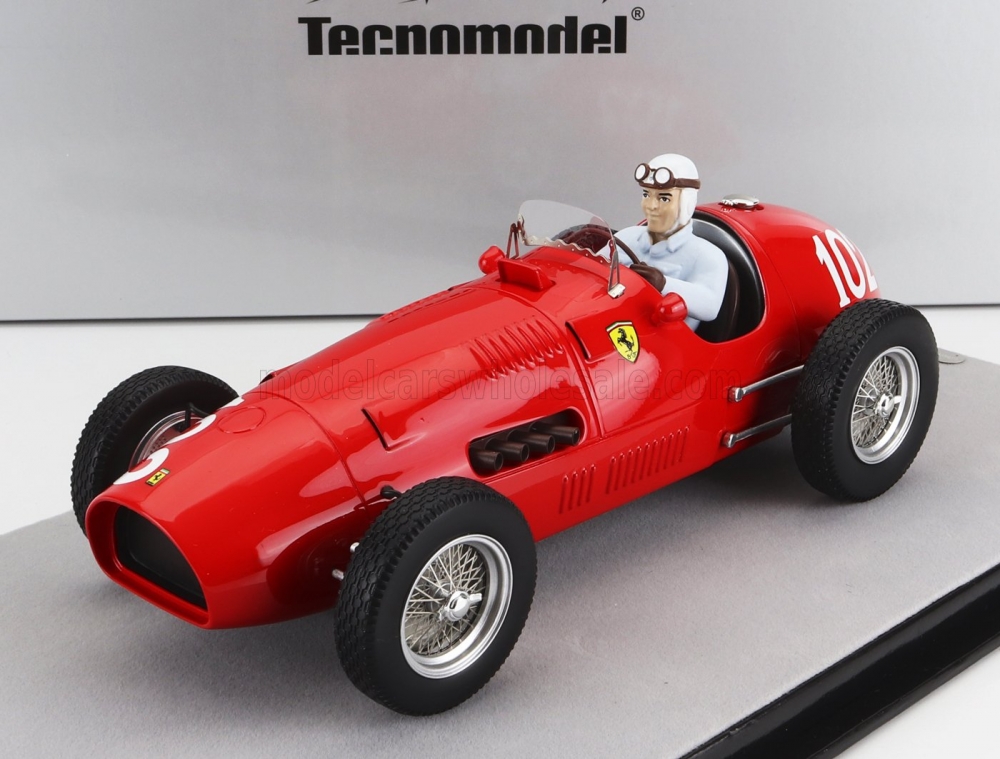 1:18 FERRARI F1 500 F2 №102 Nurburgring Gp (with Pilot Figure) (1952) Nino Farina, Red - TMD18-66D