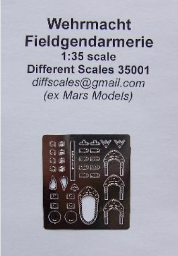 1:35 Фототравление Фельджандармы (хромирование) - 35001