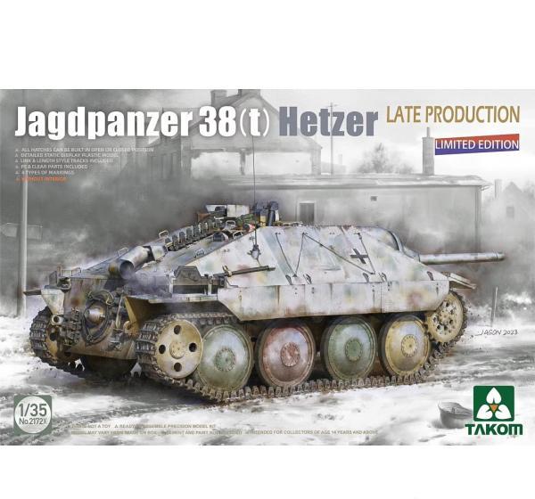 1:35 Сборная модель Jagdpanzer 38(t) Hetzer LATE PRODUCTION (LIMITED EDITION) - 2172X