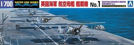 1:700 Сборная модель BRITISH CARRIER-BORNE AIRCRAFT - 05942