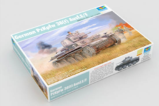 1:35 Сборная модель Немецкий легкий танк PzKpfw 38(t) Ausf.E/F - 01577