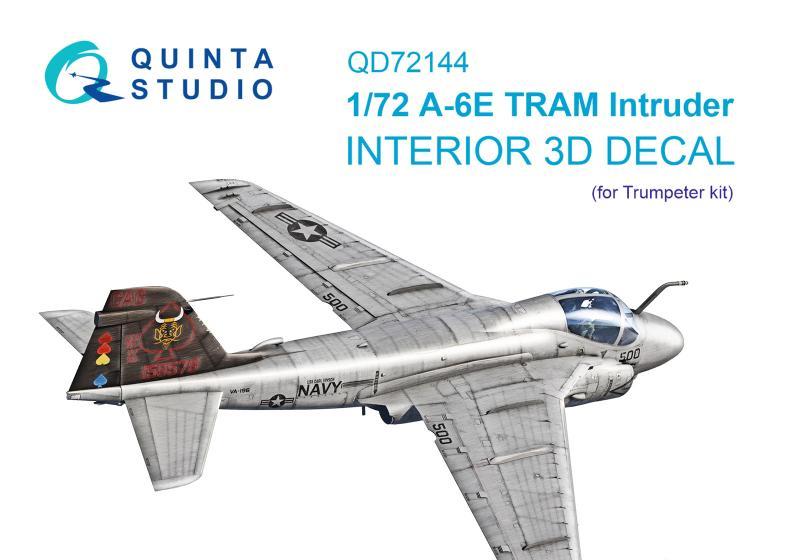 1:72 3D Декаль интерьера кабины A-6E TRAM Intruder (Trumpeter) - QD72144