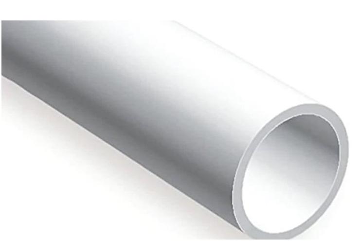 Полистирольная труба для моделистов 3.2 mm - набор из 8 штук - EVR0424