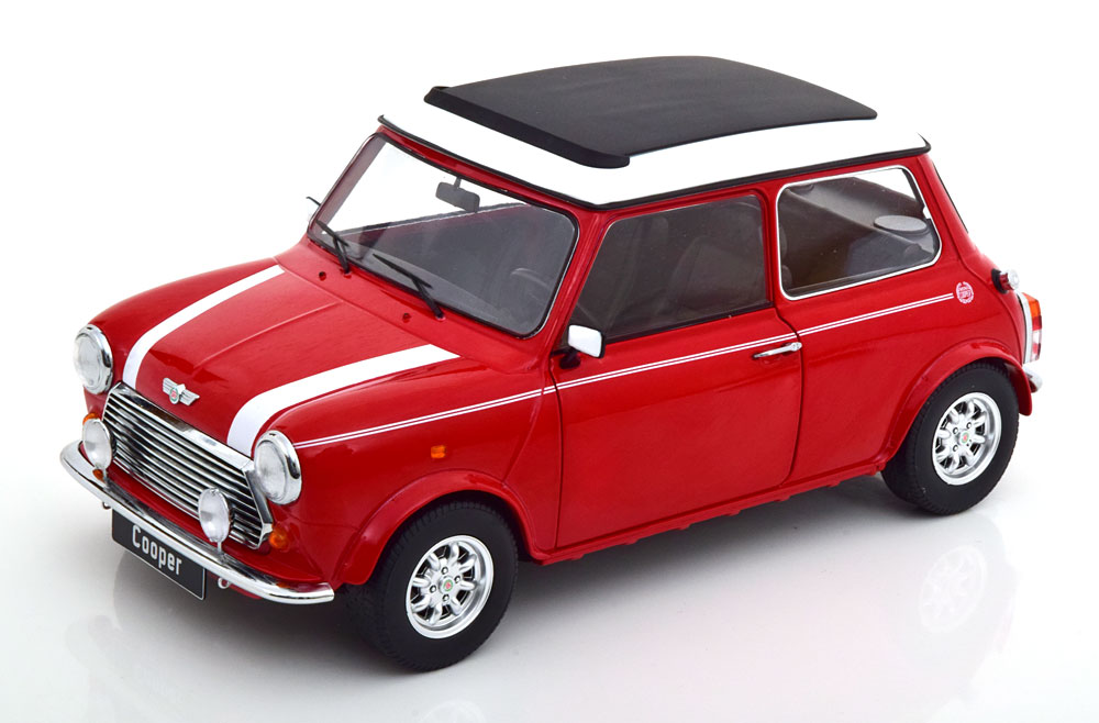 1:12 MINI Cooper LHD Sunroof, red white - KKDC120074L