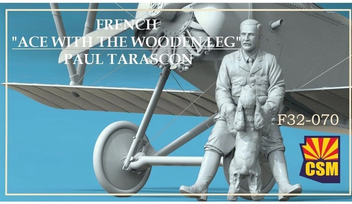 1:32 Сборная модель Французский ас с деревянной ногой - Поль Тараскон - F32-070