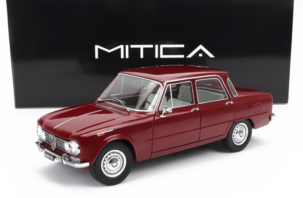 1:18 ALFA ROMEO Giulia 1.6 Ti (1962), Rosso Amaranto - Dark Red - 200024-D