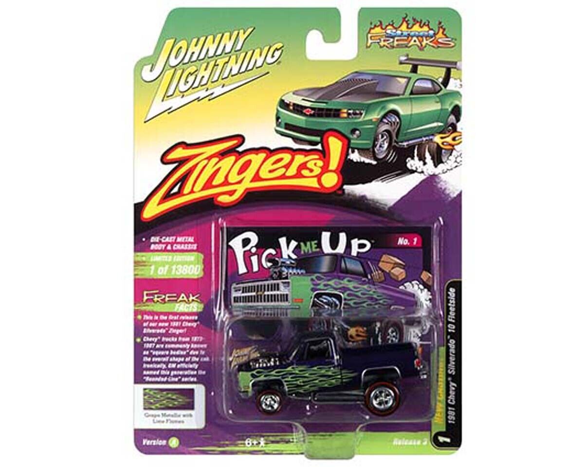 1:64 CHEVROLET Silverado 10 Fleet Side (Zinger) (1981), purple - JLSP178A