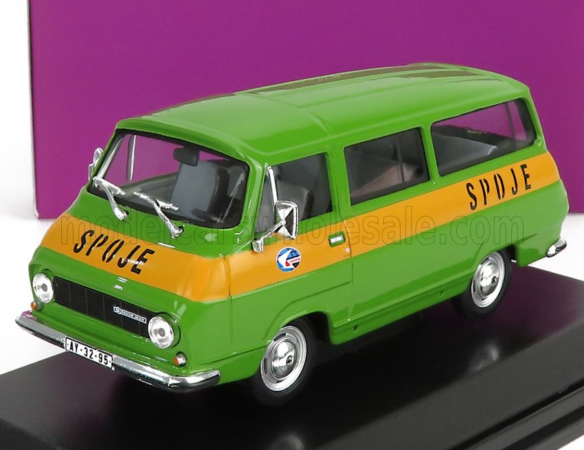 1:43 SKODA 1203 Minibus Poste Spoje (1974), Green Yellow - 705F02